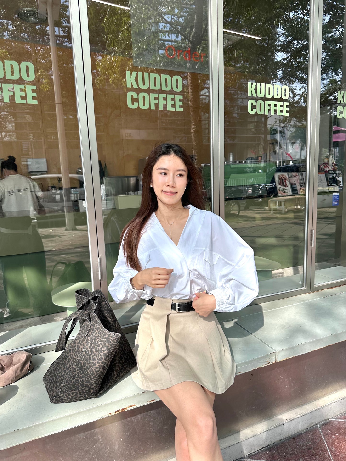 Oversized Big Pockets Shirt Top