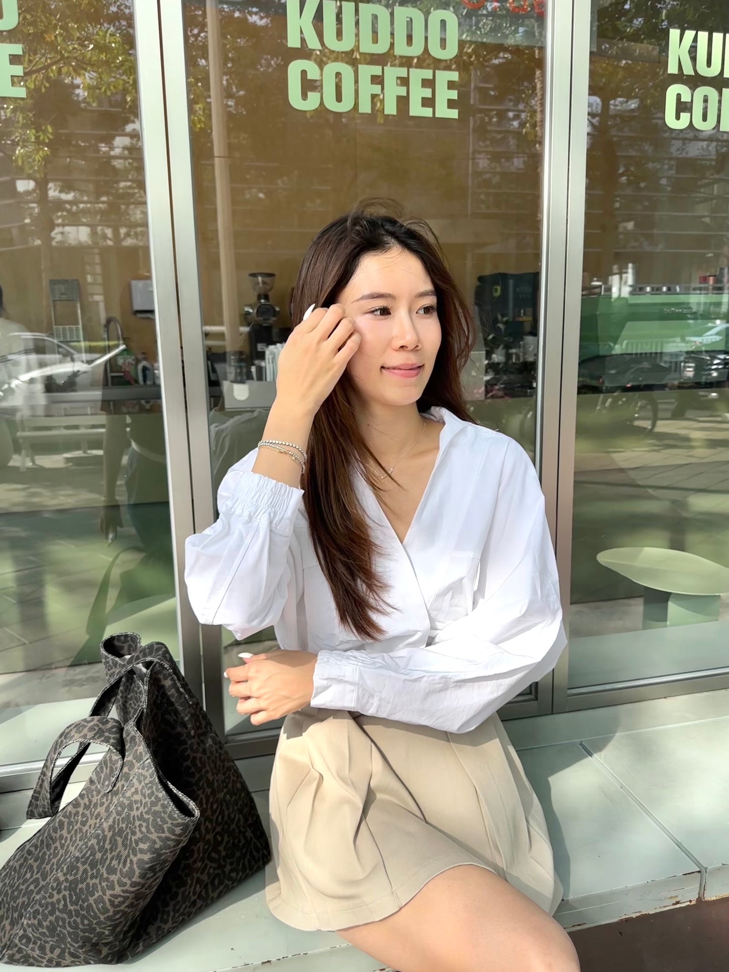 Oversized Big Pockets Shirt Top