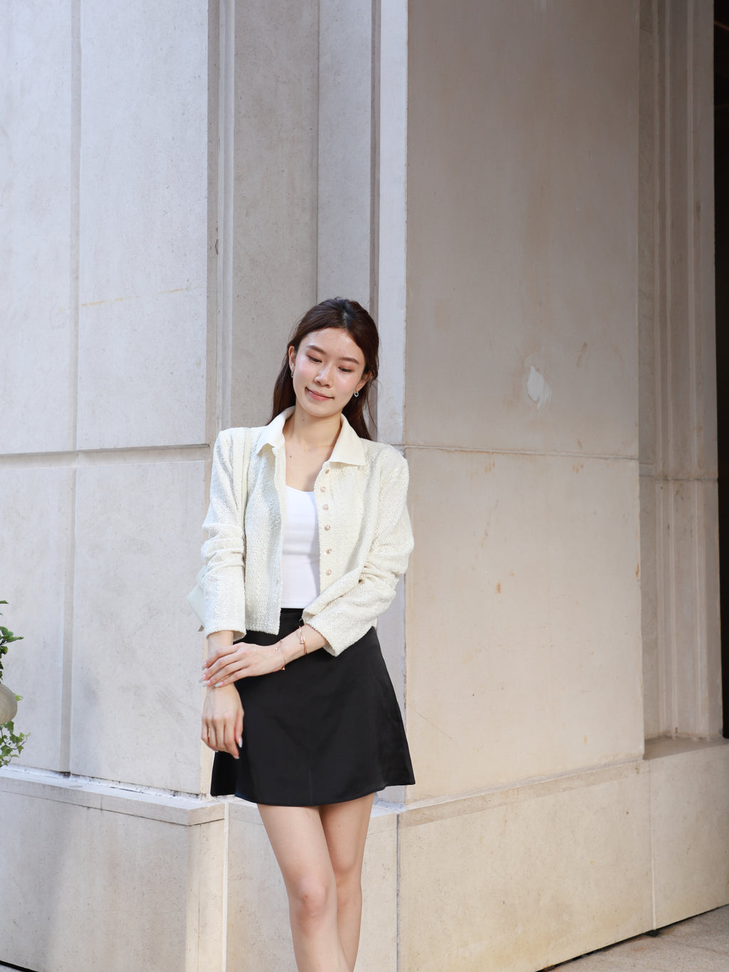 Silky A Lined Skirt