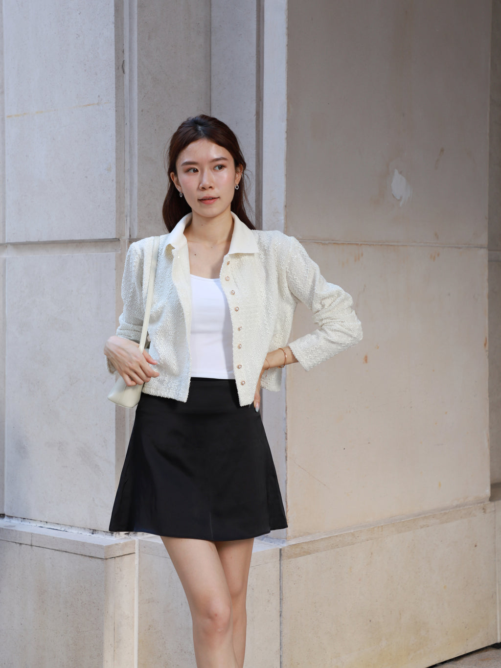 Silky A Lined Skirt