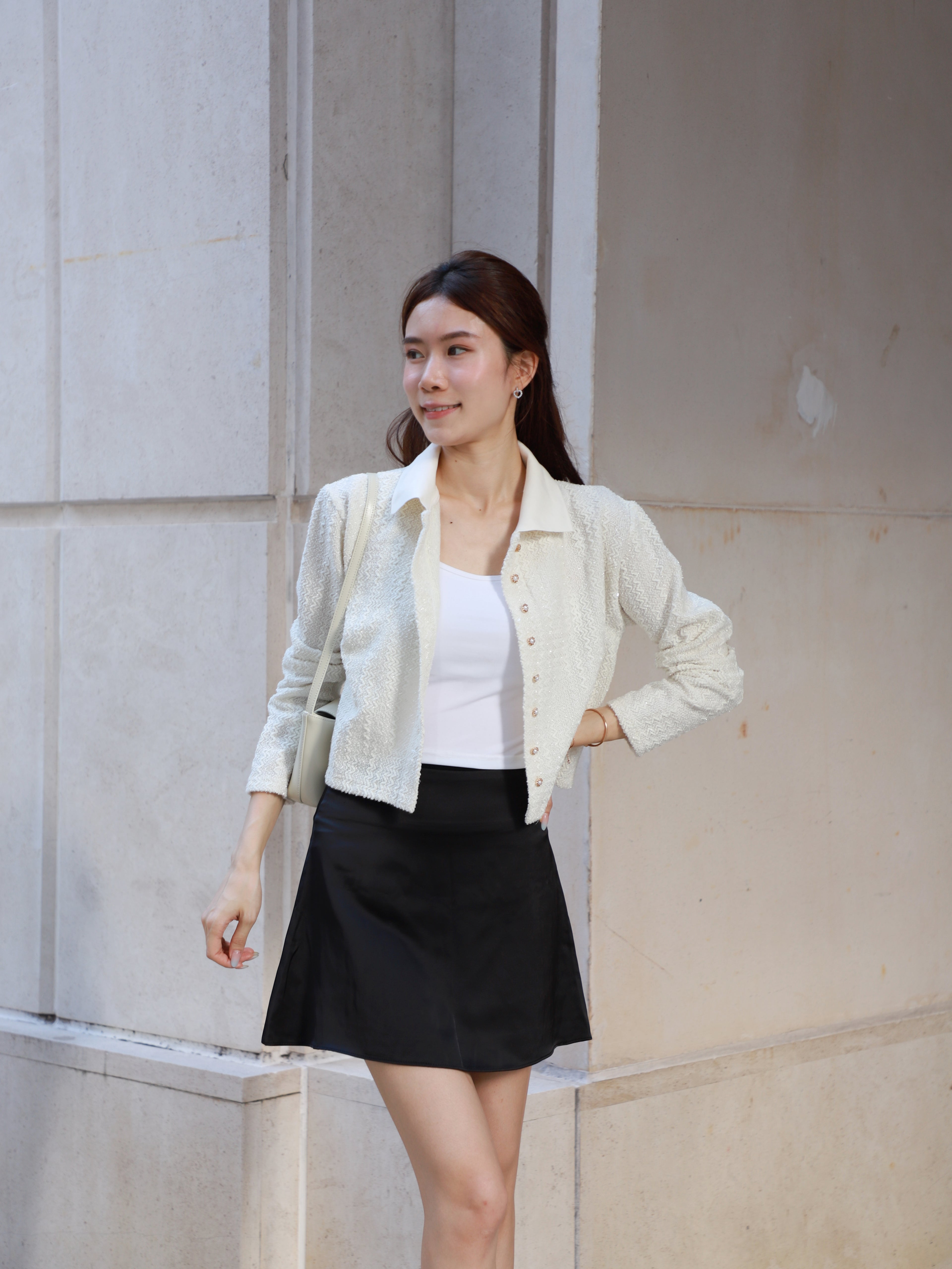 Silky A Lined Skirt