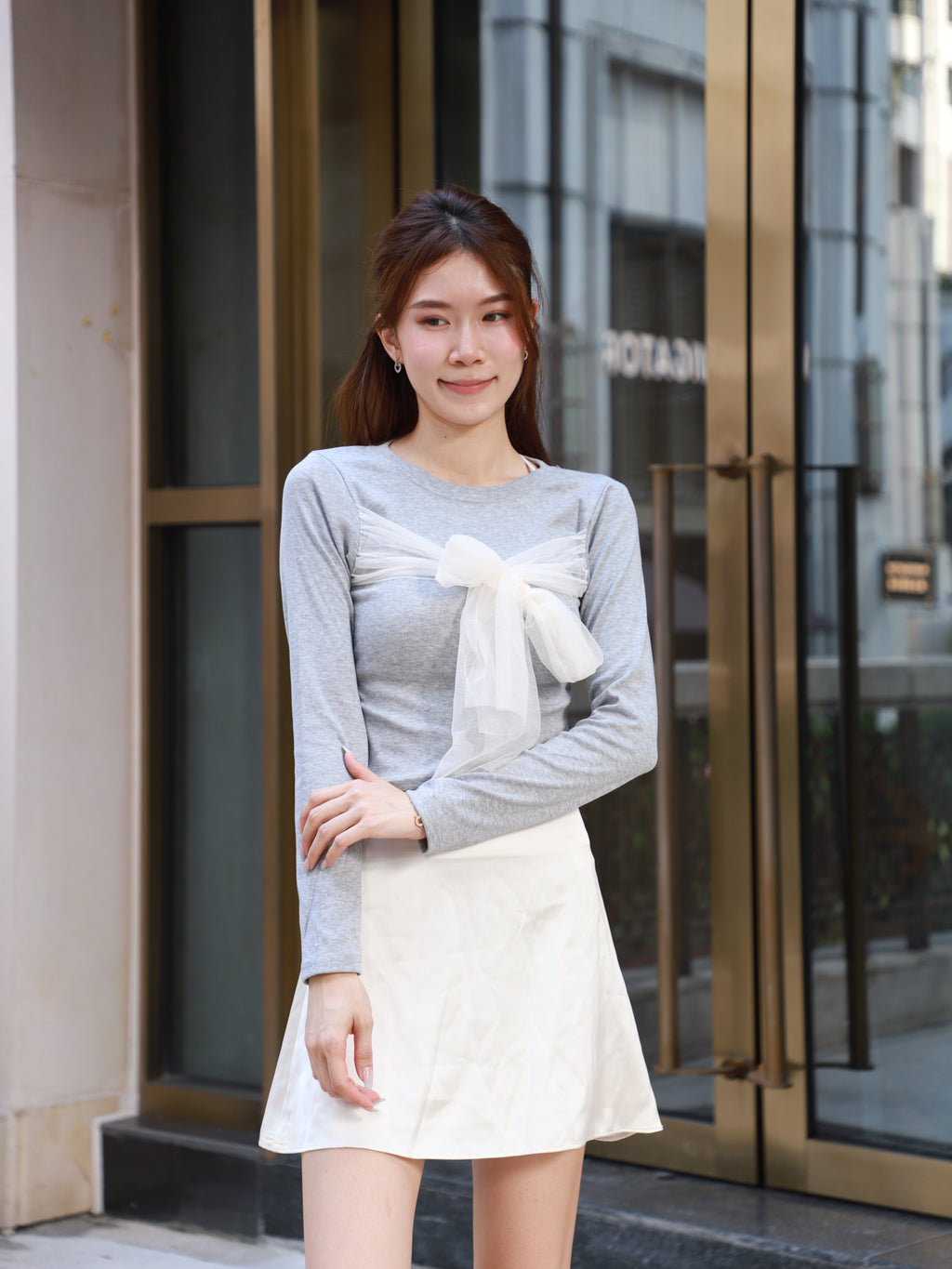 Silky A Lined Skirt