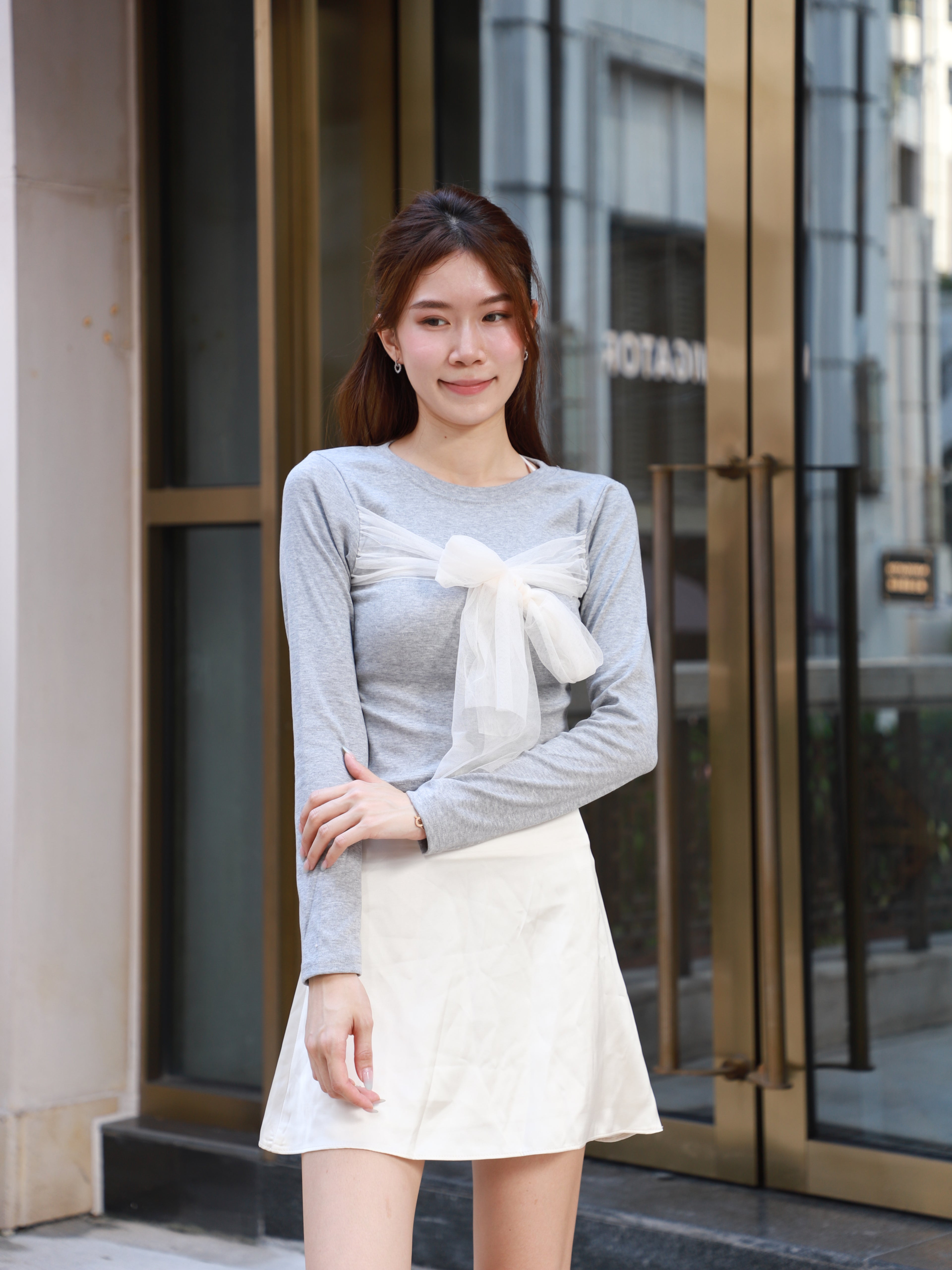 Silky A Lined Skirt