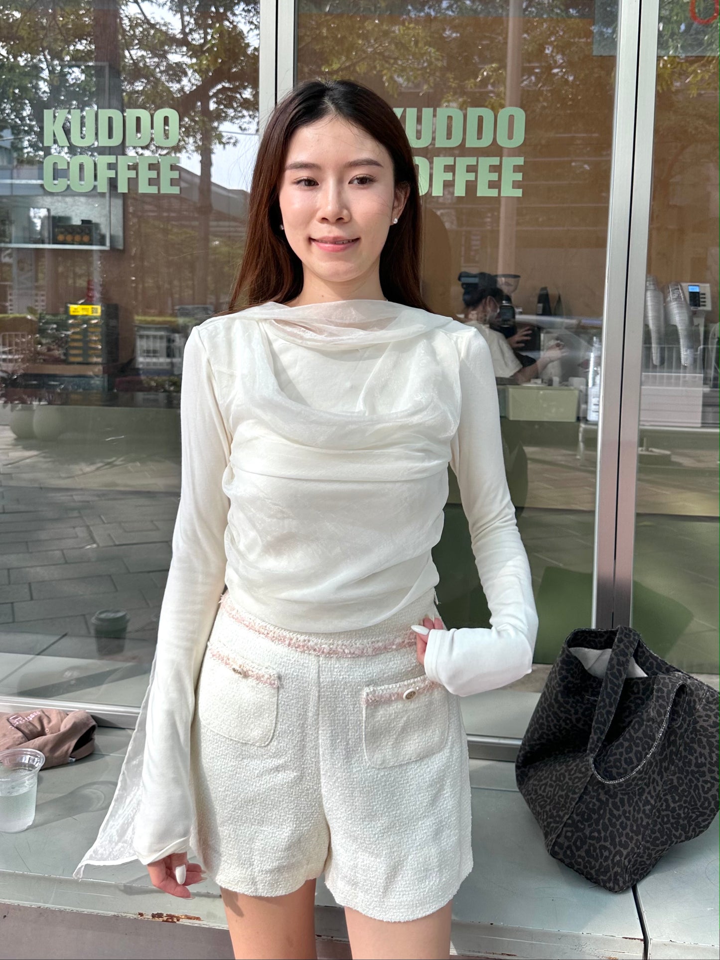 Fishy Tail Lace Long Sleeves Top