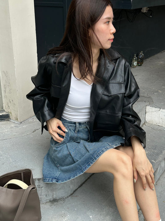 Basic Leather Jacket