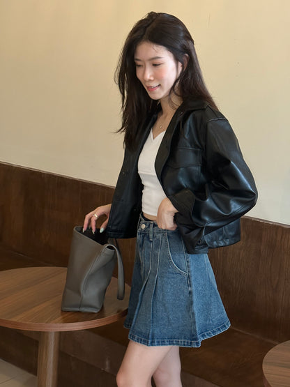 Basic Leather Jacket