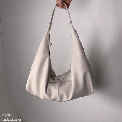 Real Leather Croissant Bag