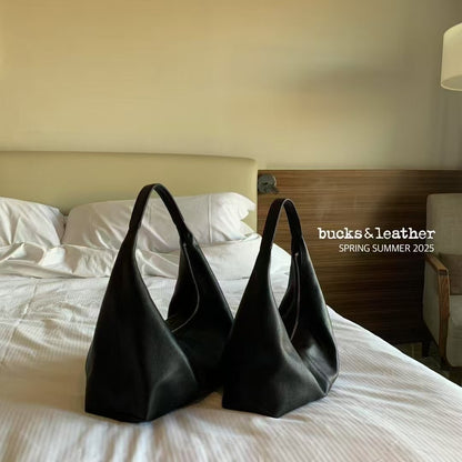 Real Leather Croissant Bag