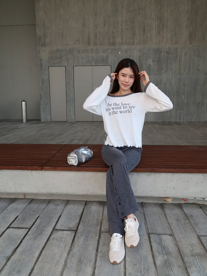 Lace Long Sleeves Top
