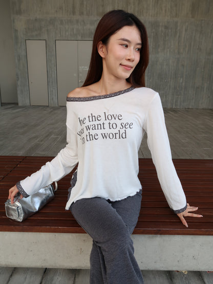 Lace Long Sleeves Top