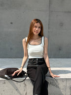 Outlined Flexible Tank Top