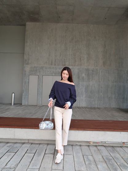 Mix Shirt Sleeves Sweater