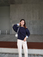 Mix Shirt Sleeves Sweater