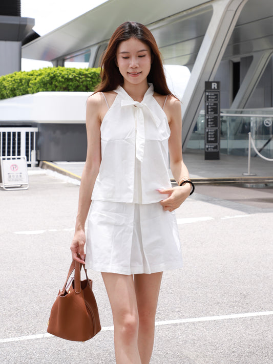 Shirt Like Ribbon Tank & Shorts Set