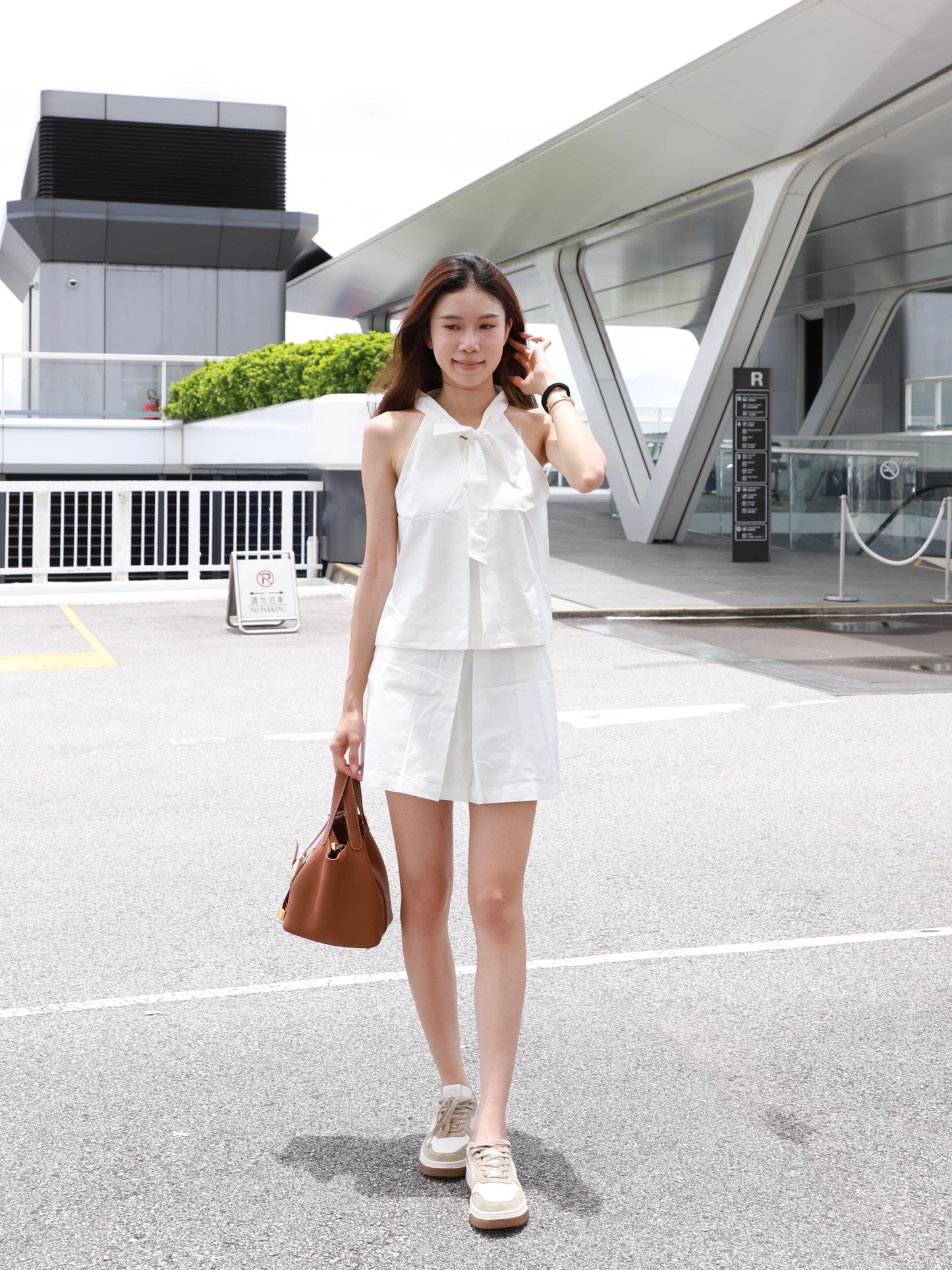 Shirt Like Ribbon Tank & Shorts Set