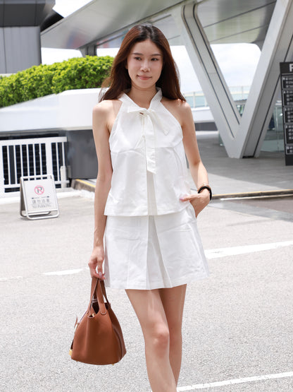 Shirt Like Ribbon Tank & Shorts Set