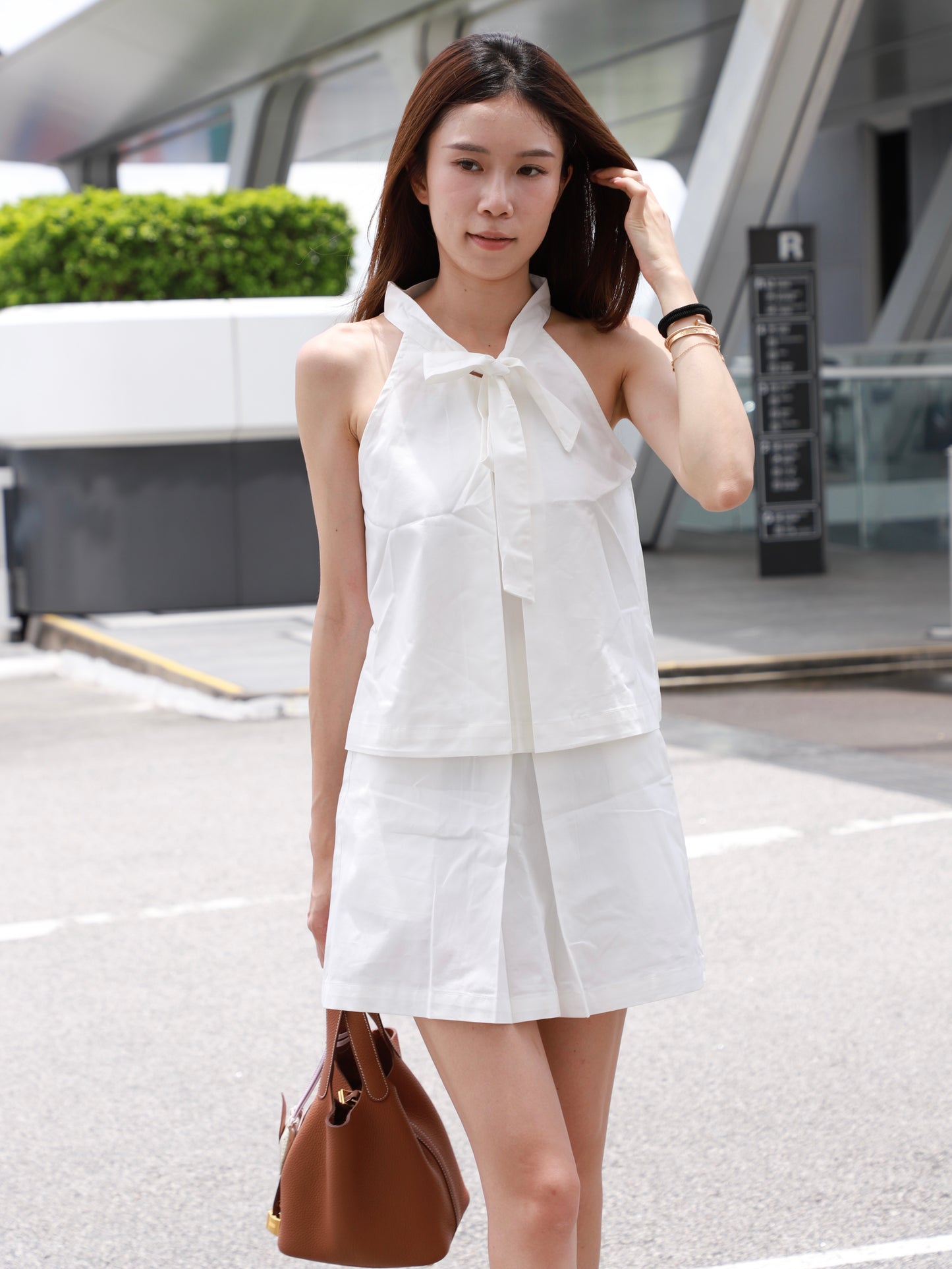 Shirt Like Ribbon Tank & Shorts Set