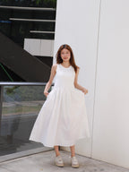 Cotton Tank Shirt Maxi Dress