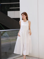 Cotton Tank Shirt Maxi Dress