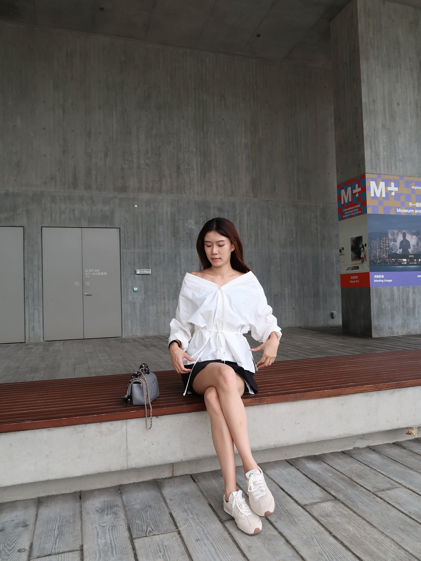 Oversized Big Shirt Top with belt