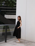 Cotton Tank Shirt Maxi Dress