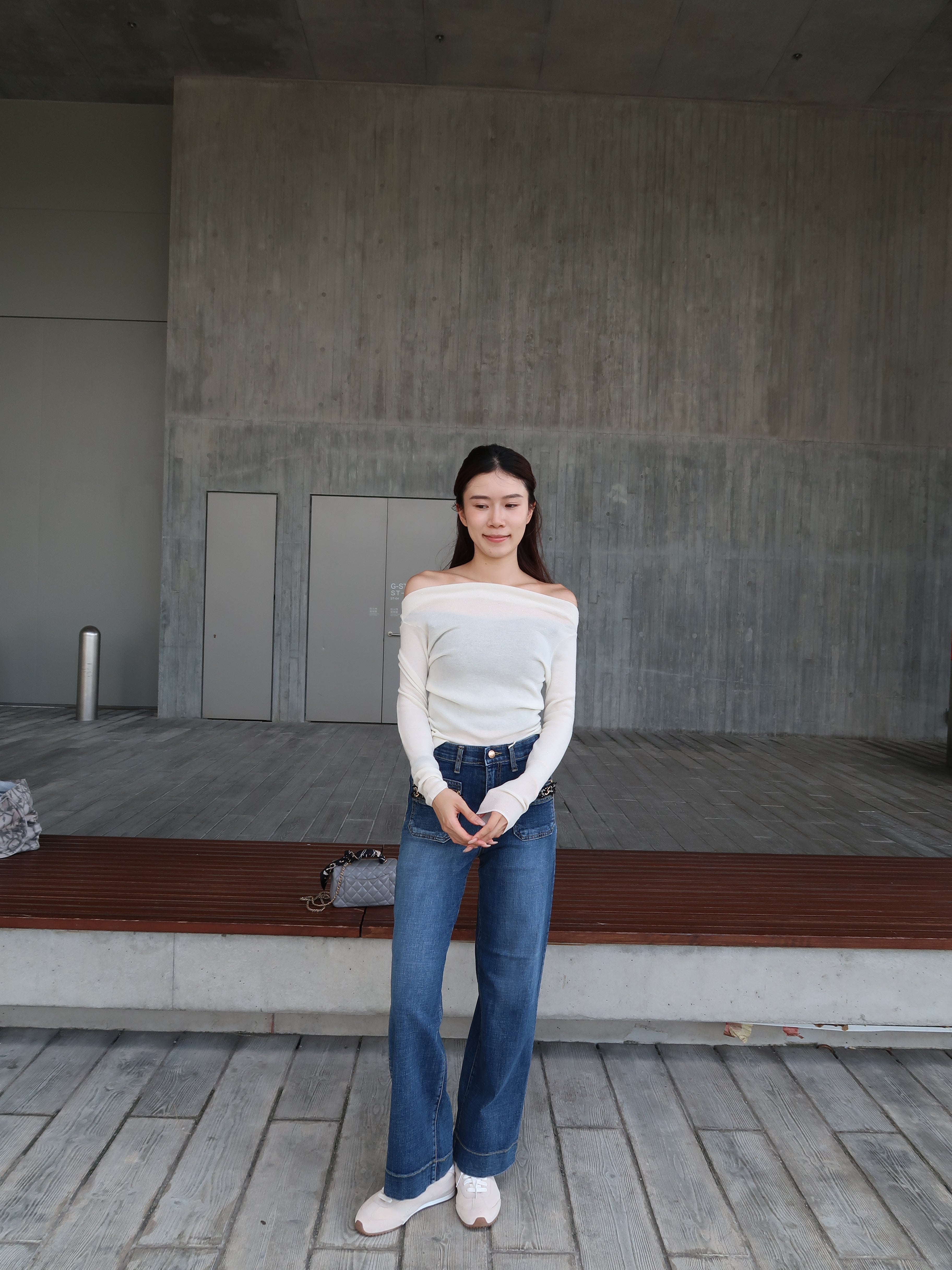 Tweed Autumn Denim Jeans