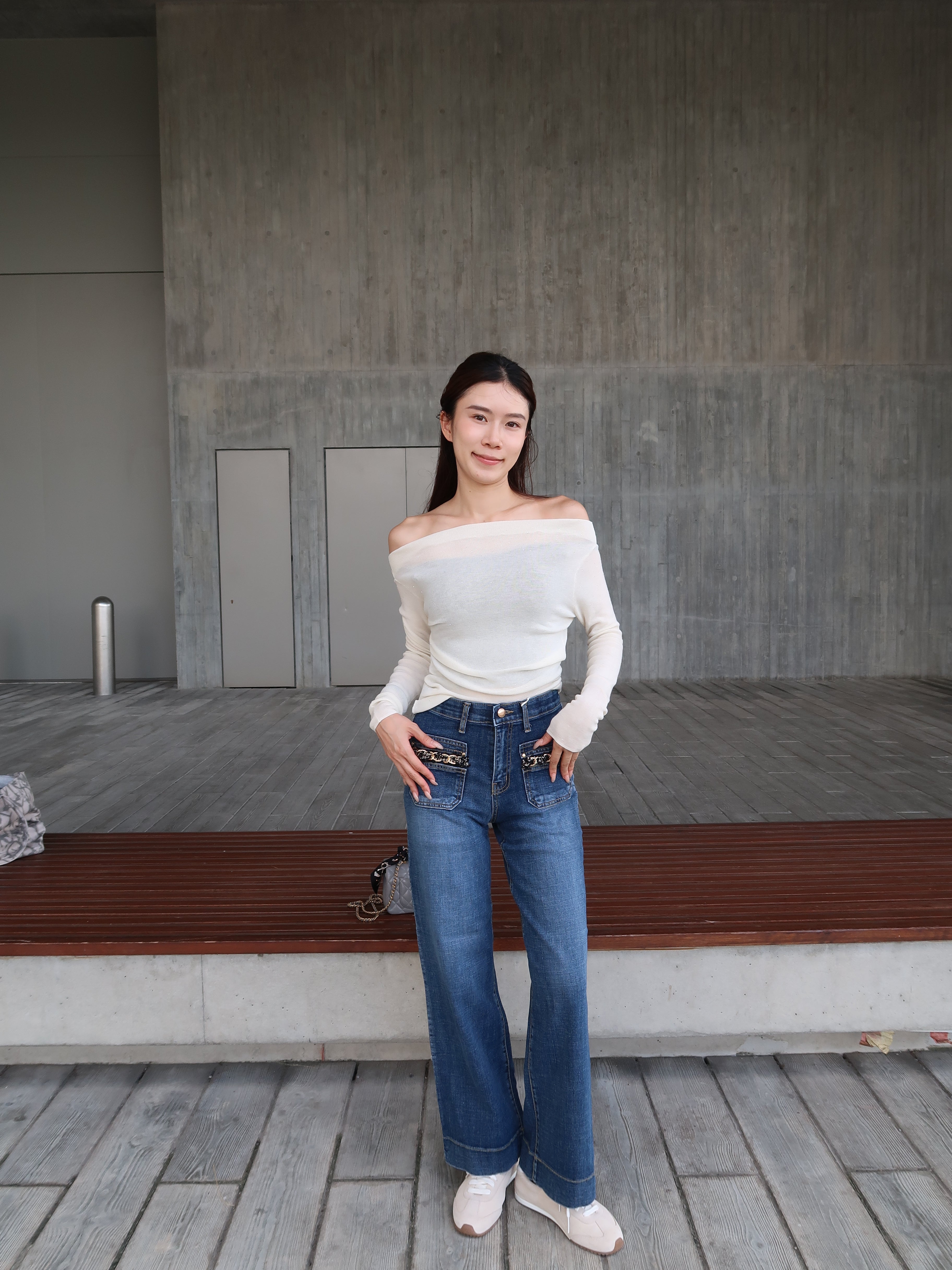 Tweed Autumn Denim Jeans