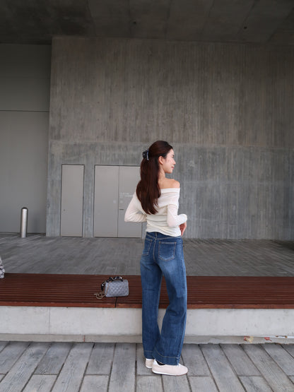 Tweed Autumn Denim Jeans