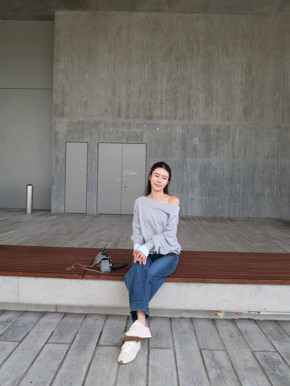 Mix Shirt Sleeves Sweater