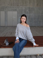 Mix Shirt Sleeves Sweater