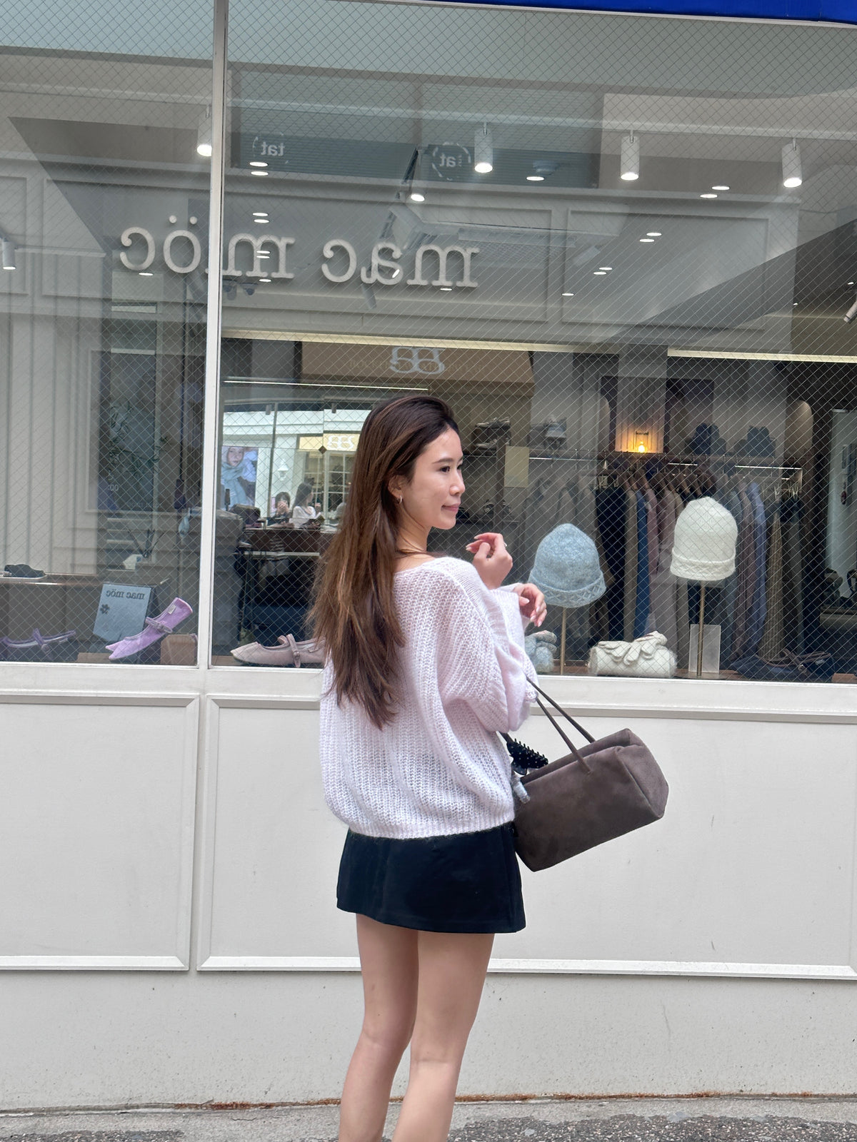 Velvet Big Rectangle Bag