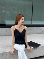 Grand Blue Lace Tank Top