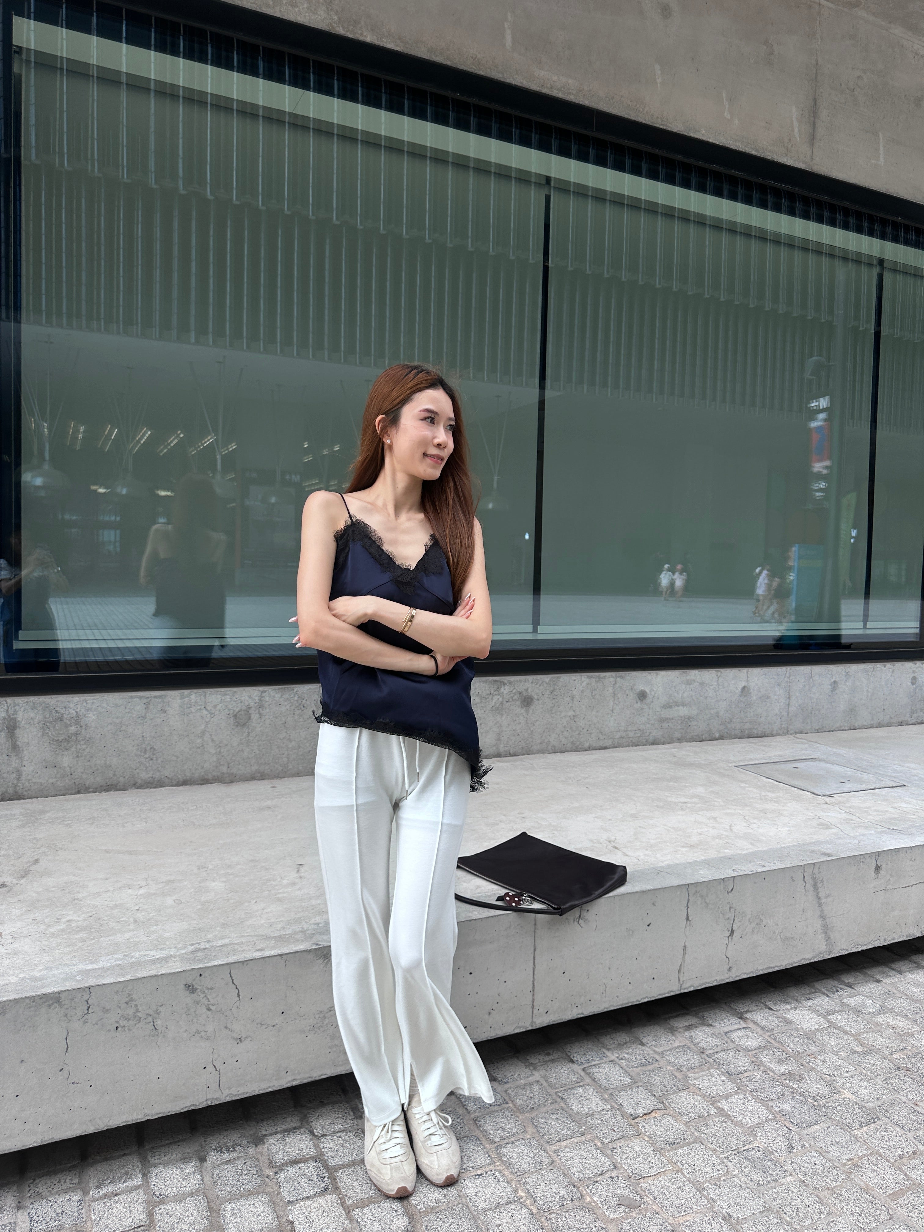 Grand Blue Lace Tank Top