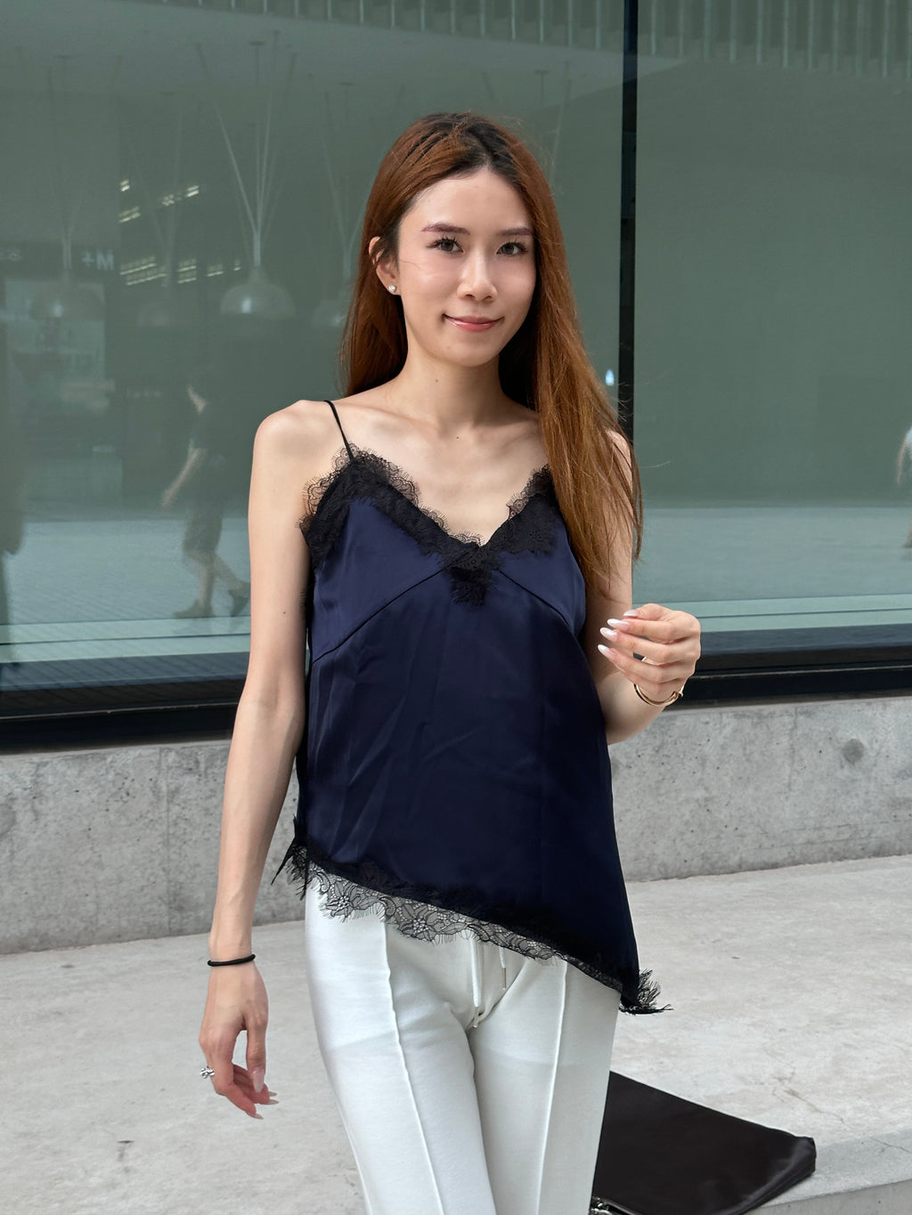 Grand Blue Lace Tank Top