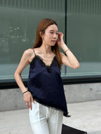 Grand Blue Lace Tank Top