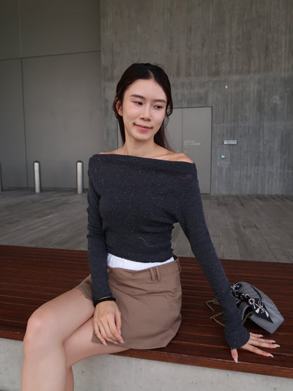 Bling Bling Wool Long Sleeves Top