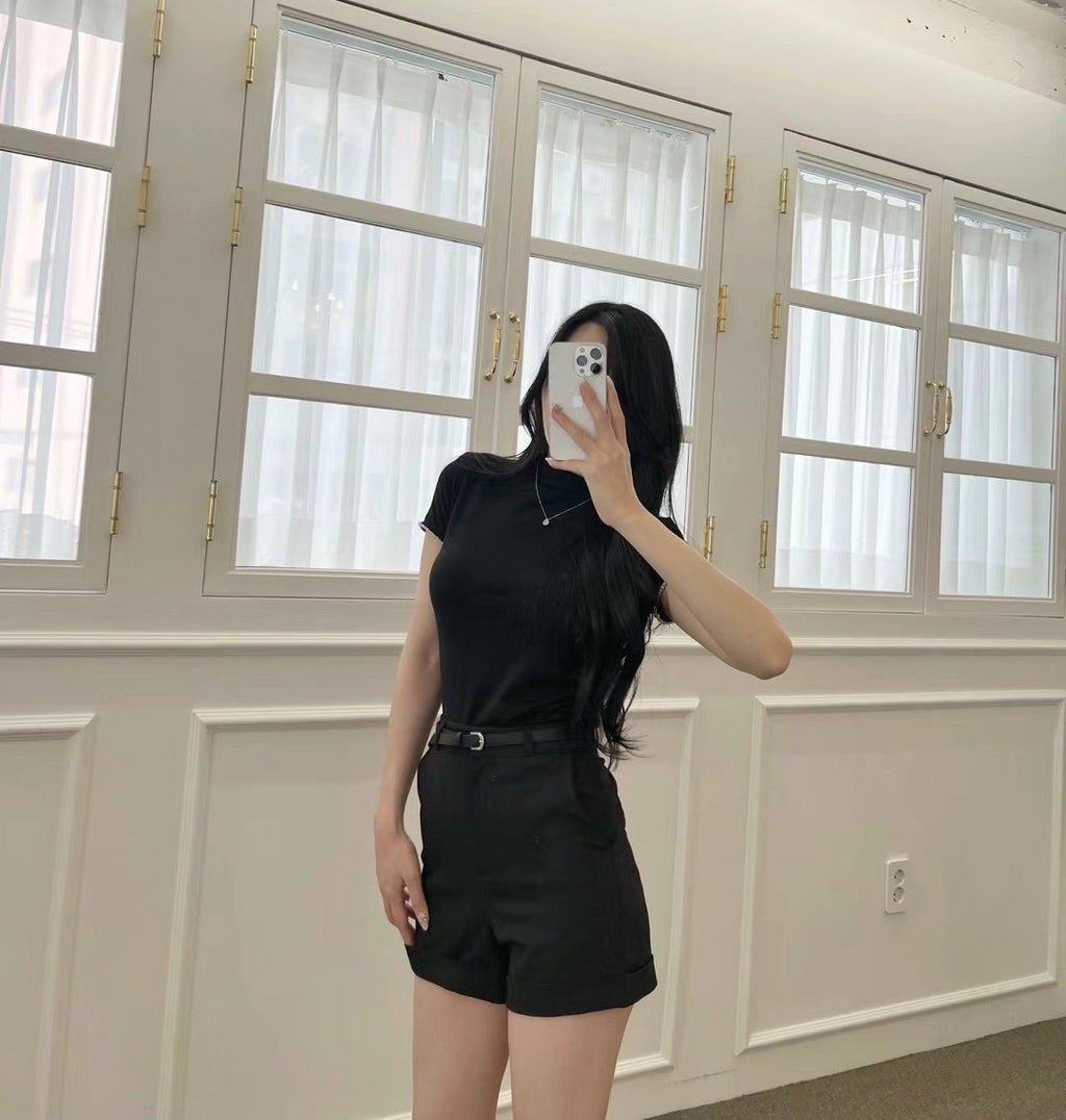 Chiffon Shorts with belt