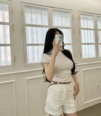 Chiffon Shorts with belt