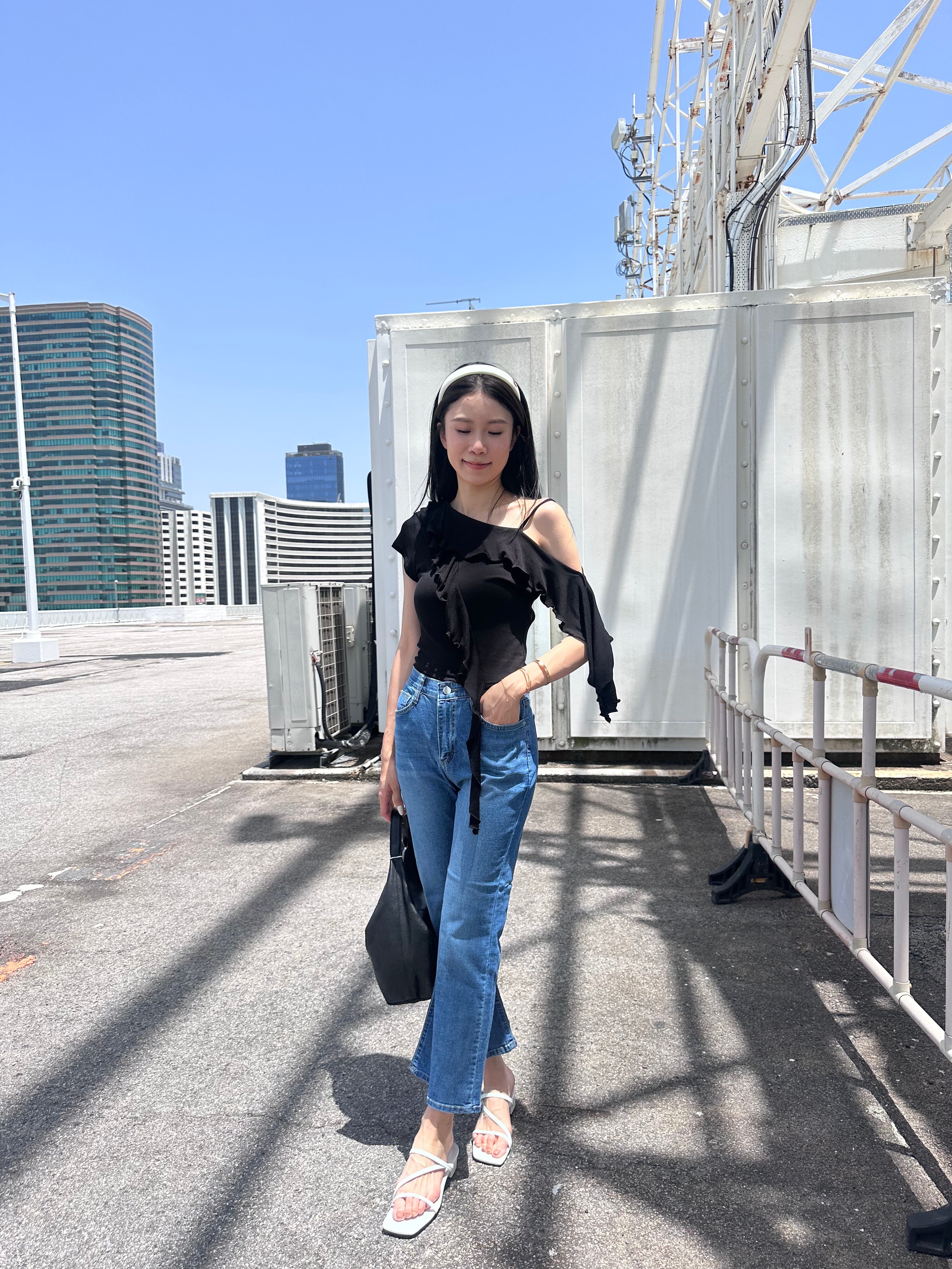 Fishy Tied Cotton T Top