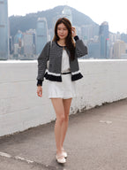 Striped Ruffles Cardigan