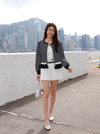 Striped Ruffles Cardigan