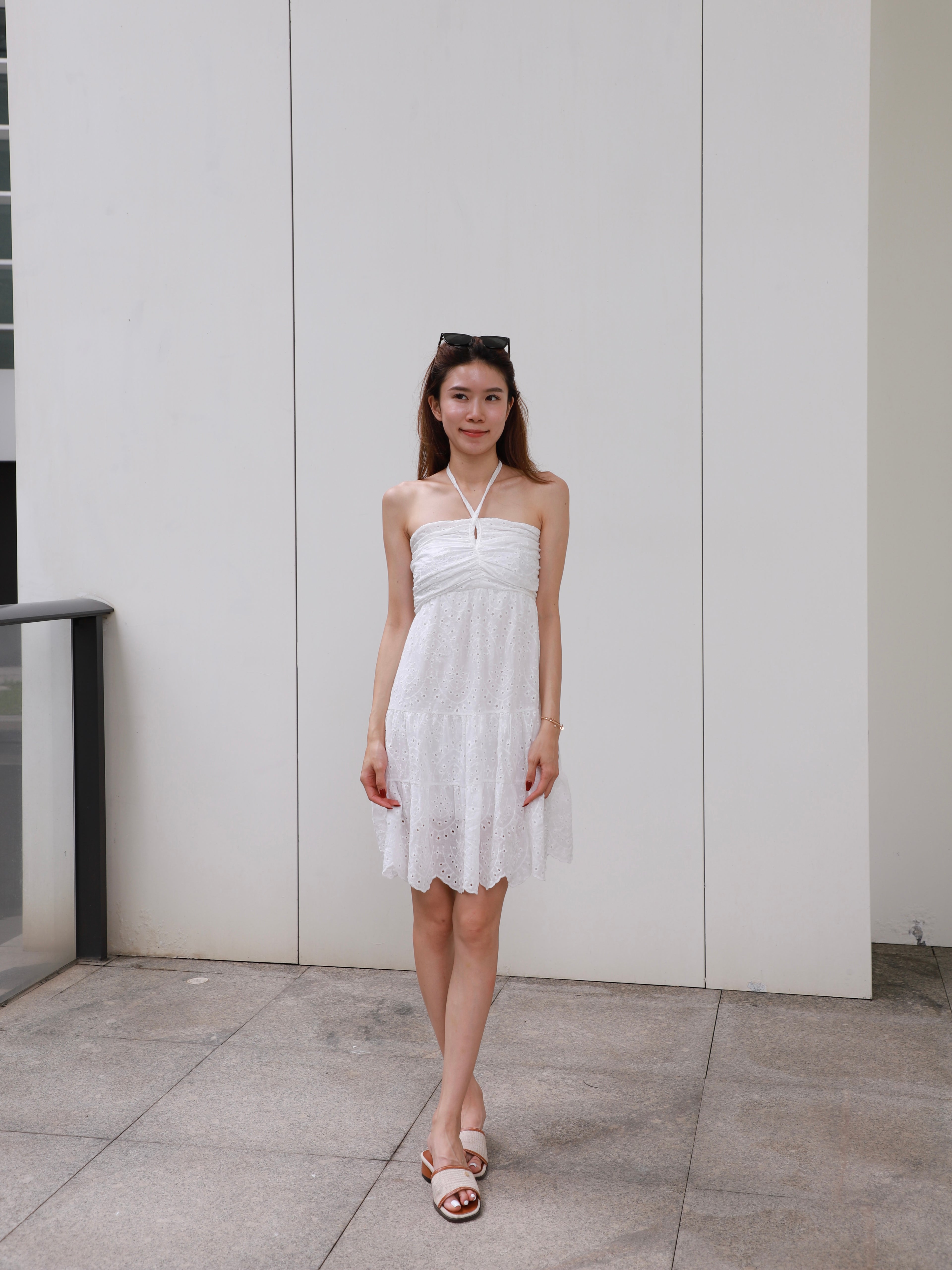 Chamomile Tied Shoulder Maxi Dress