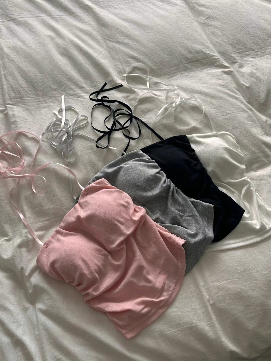 Ribbon Tied Bra Top