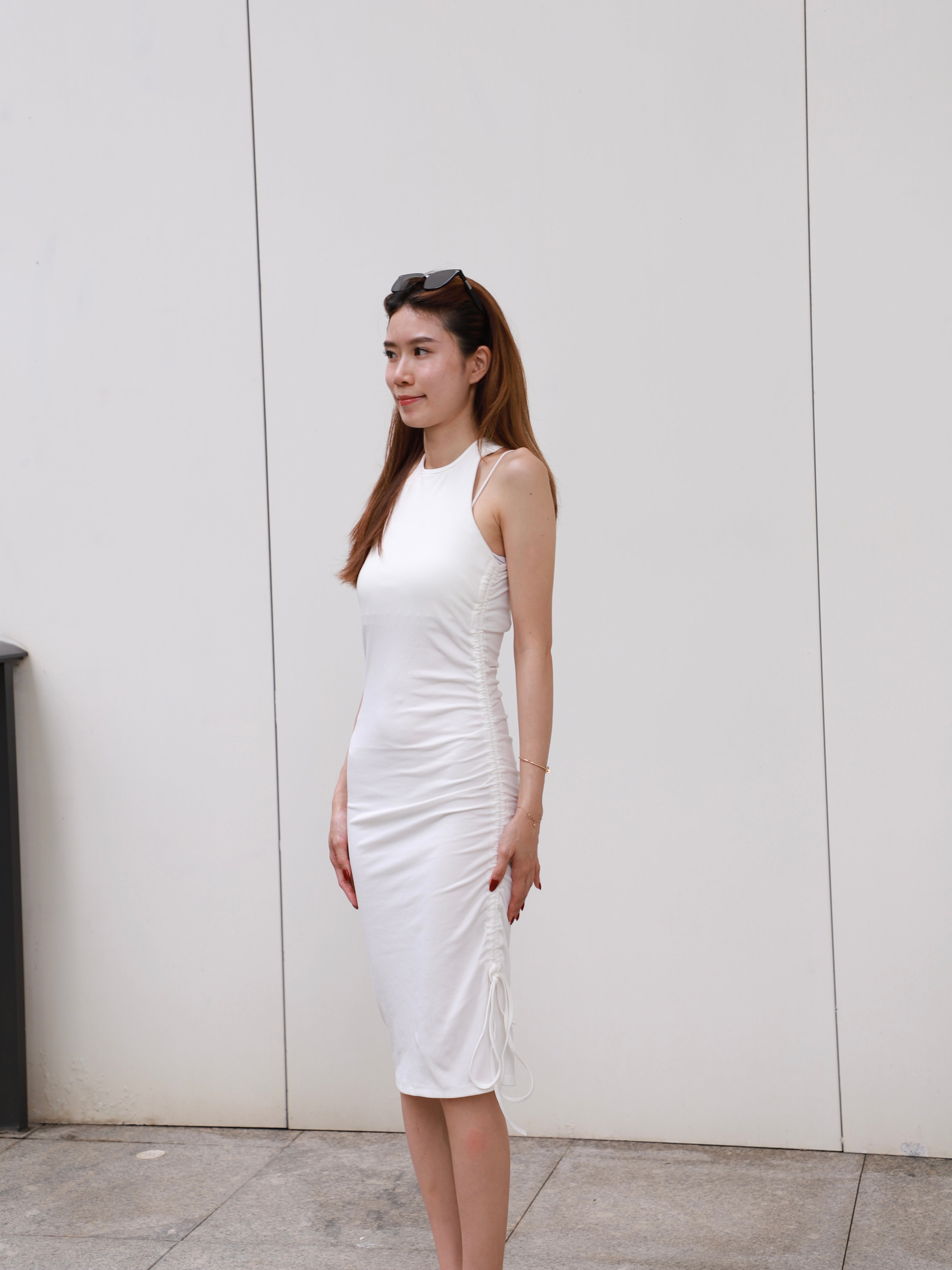 (ashchic made) Tied up Mini Dress with pads