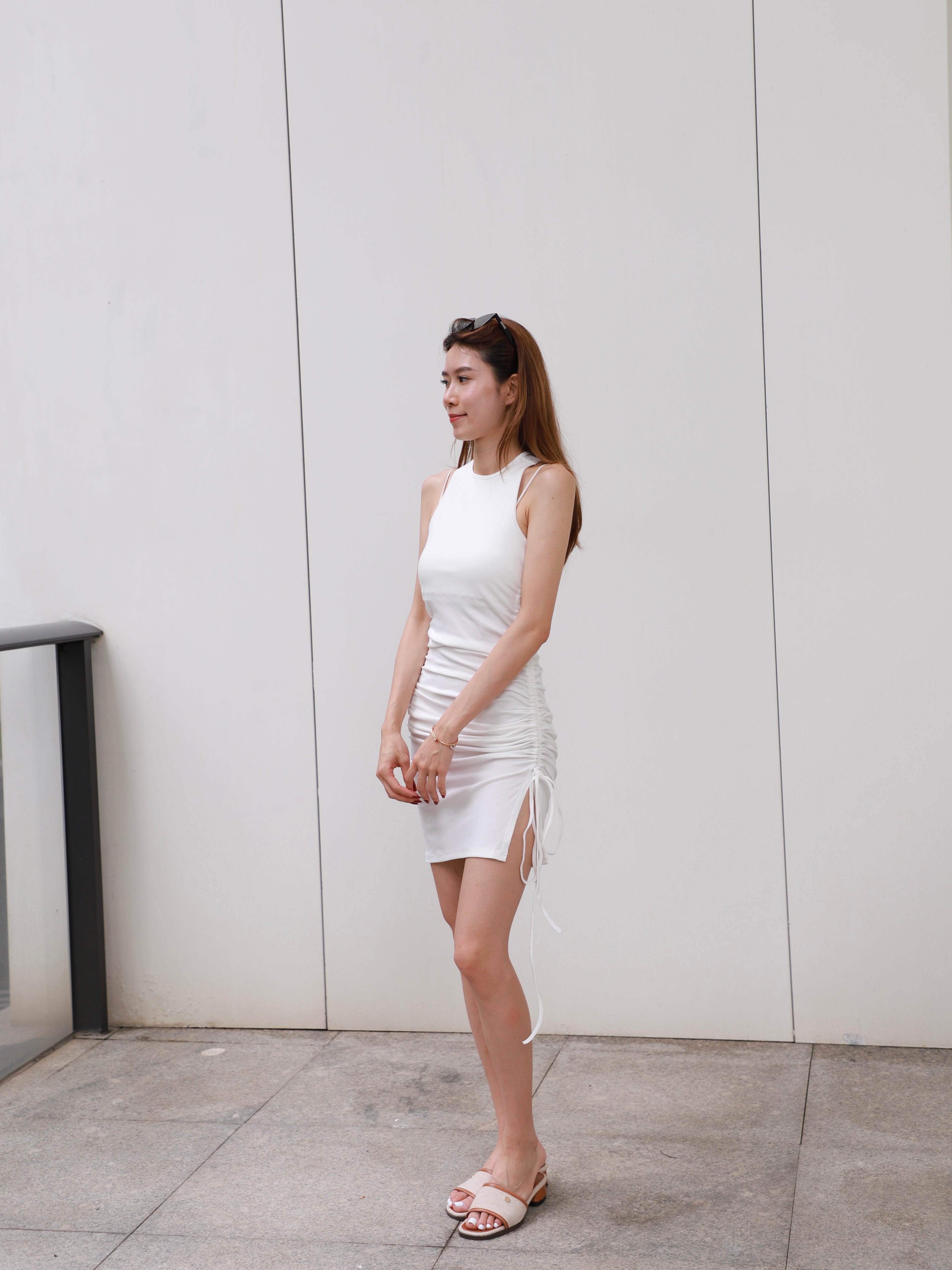 (ashchic made) Tied up Mini Dress with pads