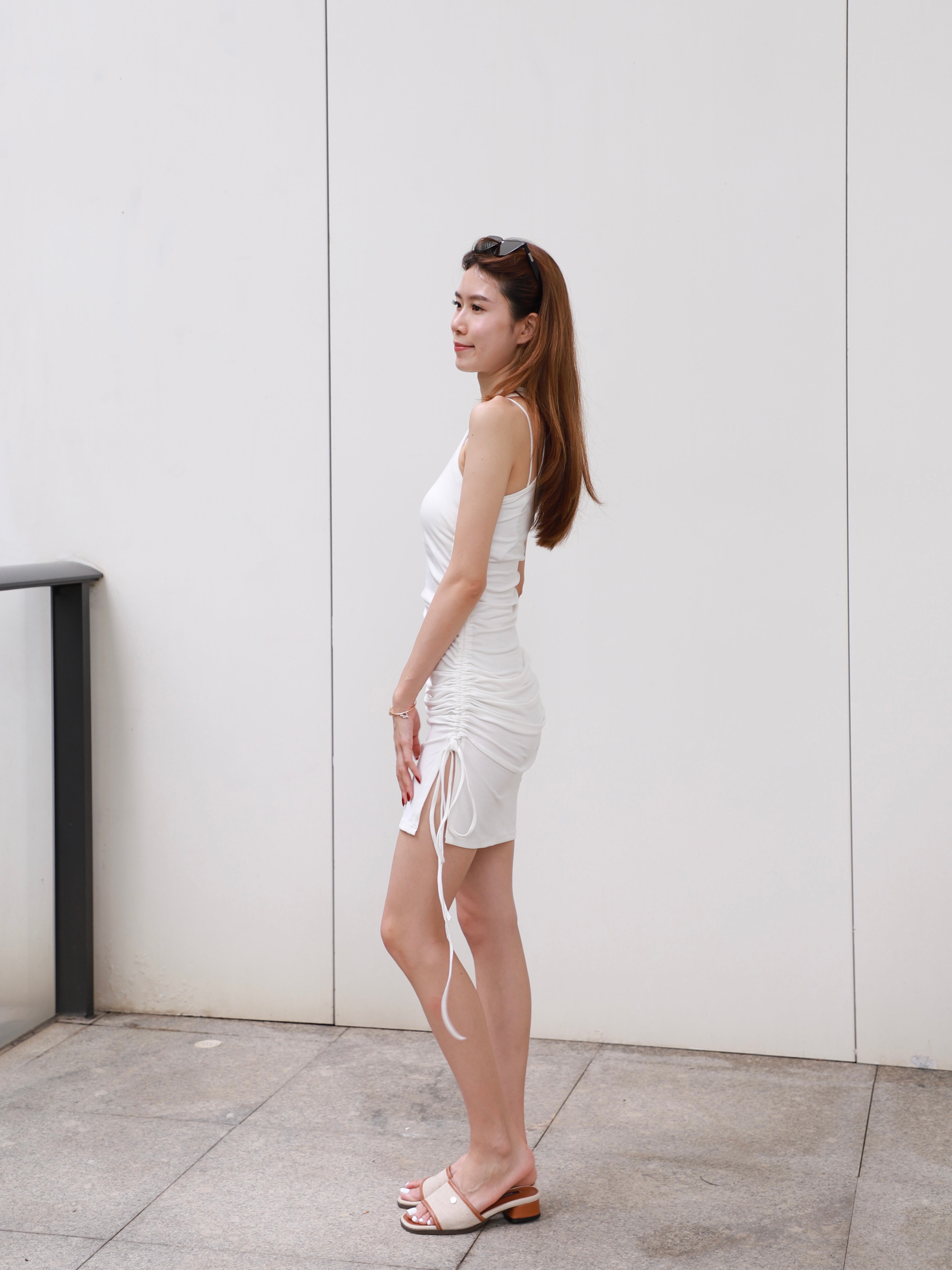 (ashchic made) Tied up Mini Dress with pads