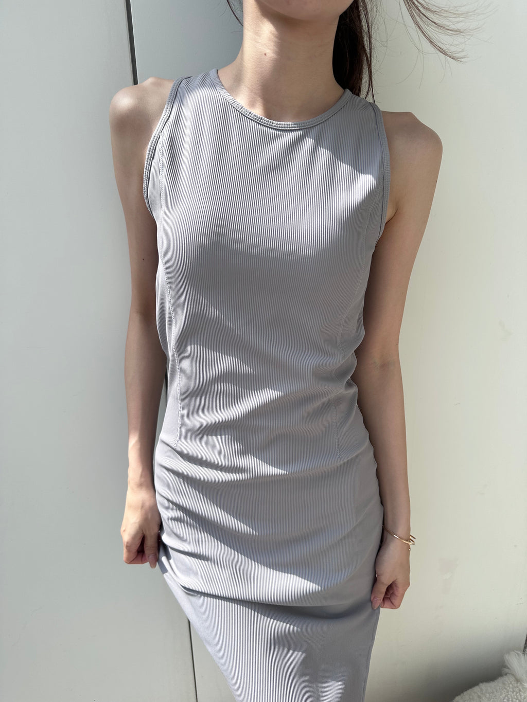 Sporty Chic Slit Maxi Dress