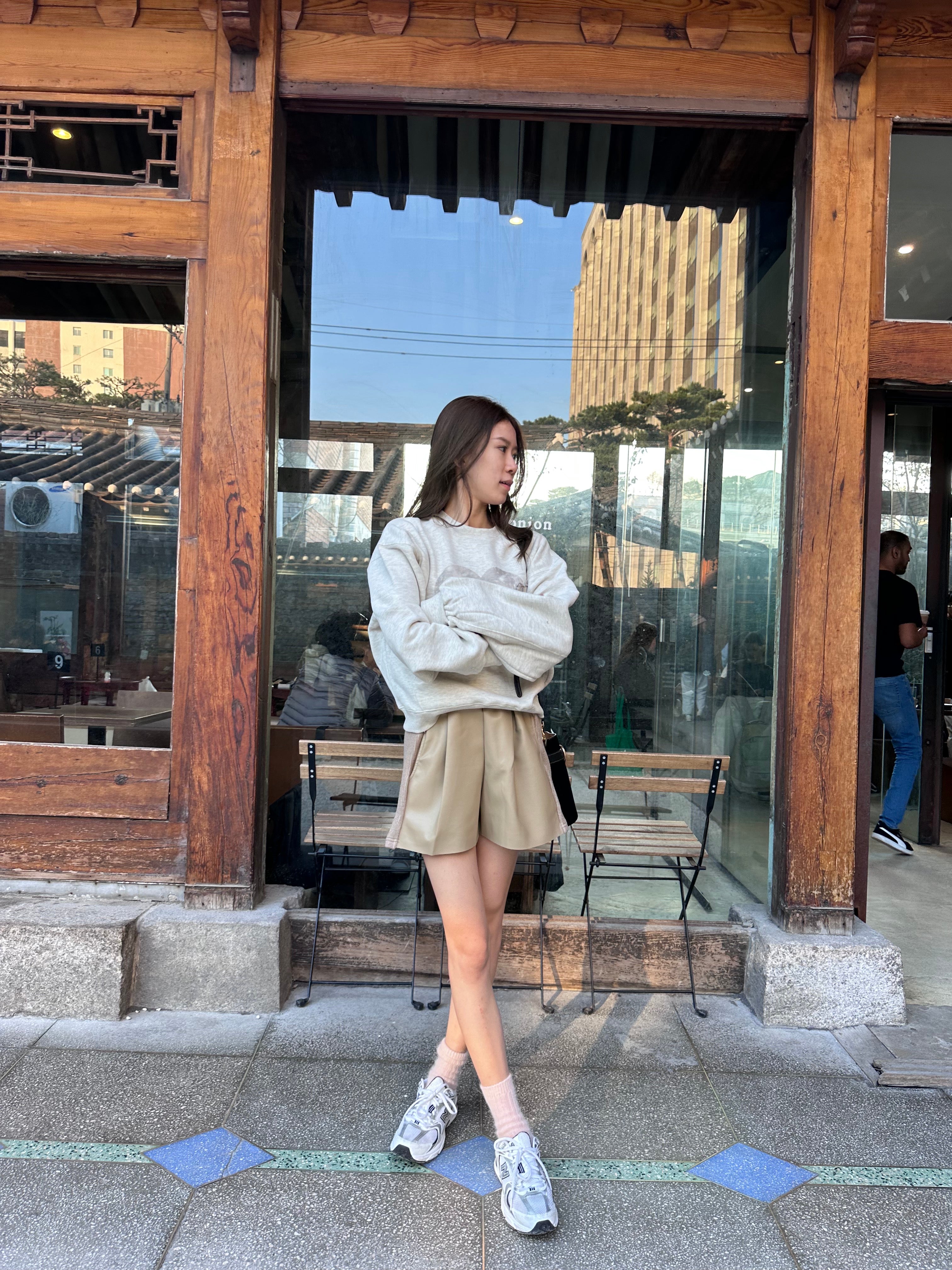 Heart Shape Ribbon Long Sleeves Sweater