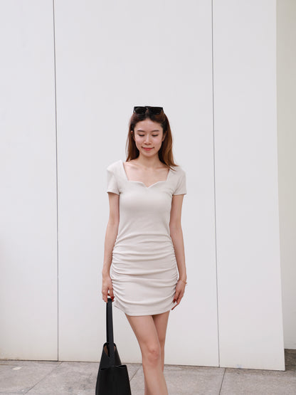 Heart Neck Mini Dress