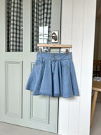 Bling Bling Pleated Denim Shorts